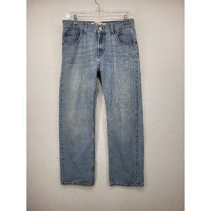 Levi Womens 505 Jeans Blue 20 Reg Straight Stretch Denim Casual Pants